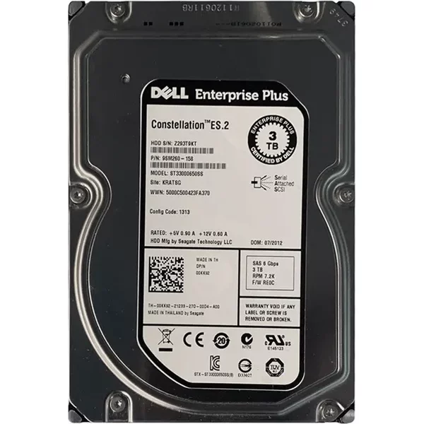 Seagate 9SM260-158 | Constellation ES.2 Series 3TB 7200RPM SAS 6Gb/S 64MB Cache (Ce) 3.5-Inch Hard Drive-image