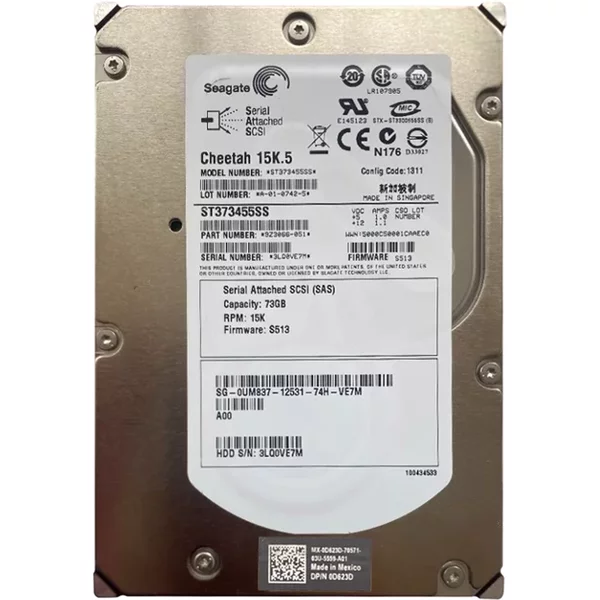 Dell D623D | 450GB 15000RPM SAS 6Gb/S 64MB Cache 3.5-Inch Hard Drive-image