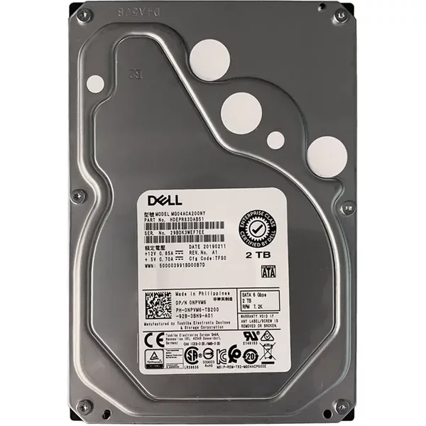 Toshiba MG04ACA200NY | Enterprise Capacity MG04 Series 2TB 7200RPM Sata 6Gb/S 128MB Cache 3.5-Inch Nearline Hard Drive-image