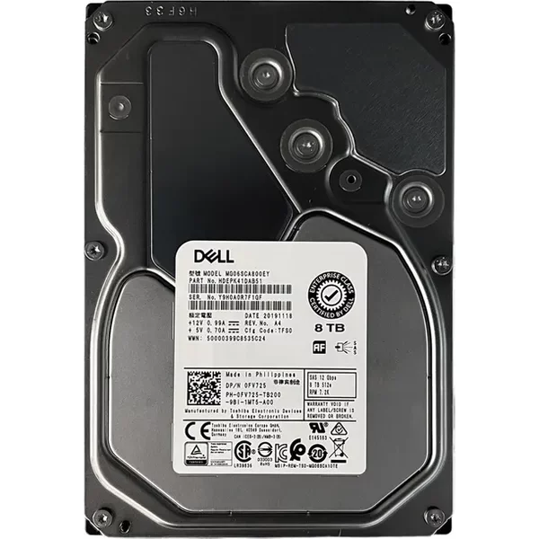 Toshiba MG06SCA800EY | 8TB 7200RPM 12Gb/S SAS 256MB Cache 3.5-Inch Hard Drive-image