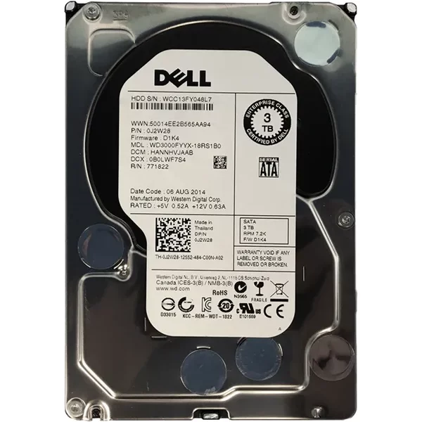 Western Digital WD3000FYYX-18RS1B0 | RE 3TB 7200RPM Sata 6Gb/S 64MB Cache (Ce) 3.5-Inch Hard Drive-image