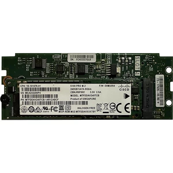 Cisco UCS-M2-240GB= | 240GB Sata M.2 Internal Solid State Drive For Ucs B200 M5 Blade Server-image