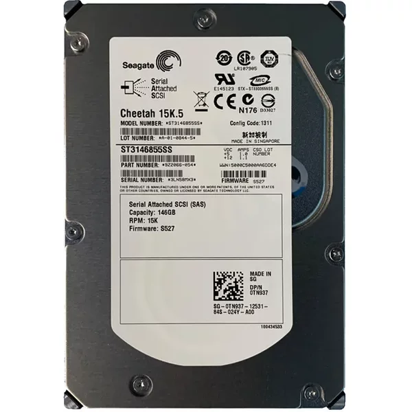 Seagate 9Z2066-054 | Cheetah 15K.5 Series 146.8GB 15000RPM SAS 3Gb/S 16MB Cache (Ce) 3.5-Inch Hard Drive-image