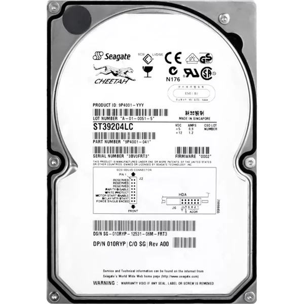 Dell 10RYP | 9.1GB 10000RPM Ultra160 Scsi 4MB Cache 80-Pin 3.5-Inch Hard Drive-image