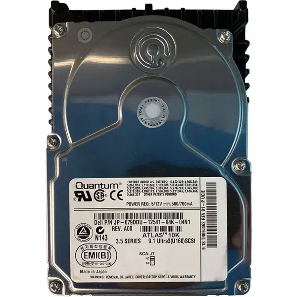 Dell 79DDU | 9.1GB 10000RPM Ultra160 Scsi 2MB Cache 80-Pin 3.5-Inch Hard Drive-image