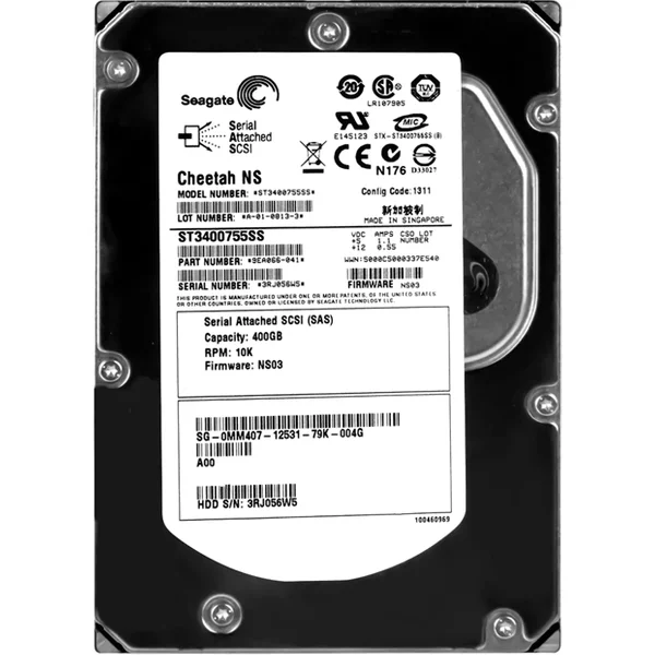 Dell MM407 | 400GB 10000RPM SAS 3Gb/S Hot-Pluggable 16MB Cache 3.5-Inch Hard Drive For Poweredge Server & Powervault Server-image