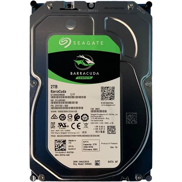 Seagate ST2000DM008 | Barracuda 2TB 7200RPM Sata 6Gb/S 256MB Cache (512E) 3.5-Inch Hard Drive-image