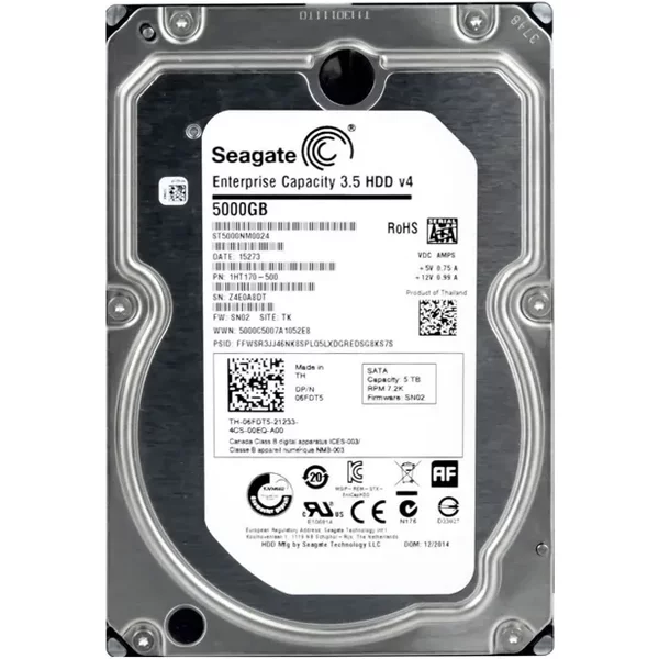 Seagate ST5000NM0024 | 5TB 7200RPM Sata 6Gb/S 3.5-Inch Hard Drive-image