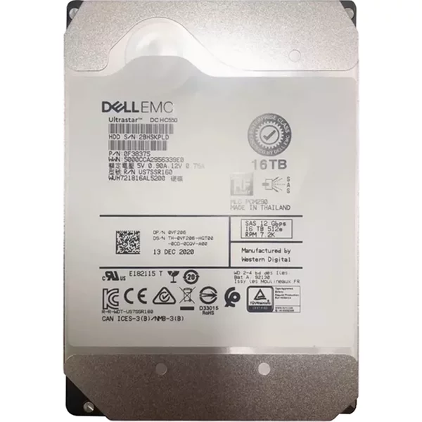 Dell VF206 | 16TB 7200RPM SAS 12Gb/S 3.5-Inch Hard Drive-image