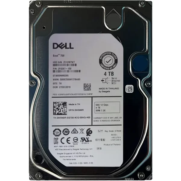 Dell W5M2R | 4TB 7200RPM SAS 12Gb/S 3.5-Inch Nearline Hard Drive-image