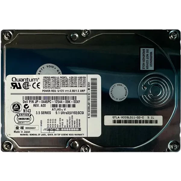 Quantum XC09L011 | Atlas V 9.1GB 7200RPM Ultra160 Scsi 4MB Cache 80-Pin 3.5-Inch Hard Drive-image