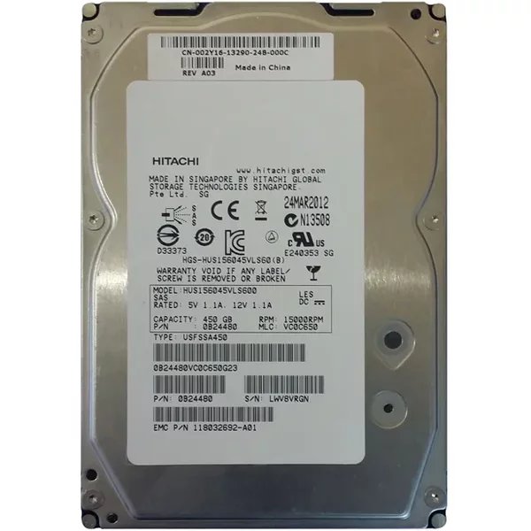 Dell 002Y16 | 450GB 15000RPM SAS 6Gb/S 3.5-Inch 16MB Cache Hard Drive-image