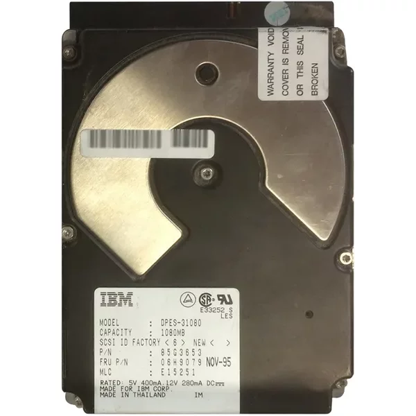 IBM 06H9079 | 1GB 5400RPM Fast Scsi 128KB Cache 3.5-Inch Hard Drive-image