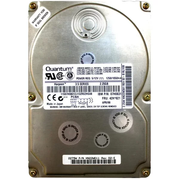 IBM 42H1821 | 2.2GB 7200RPM Ultra Wide Scsi 68-Pin 512KB Cache 3.5-Inch Hard Drive-image