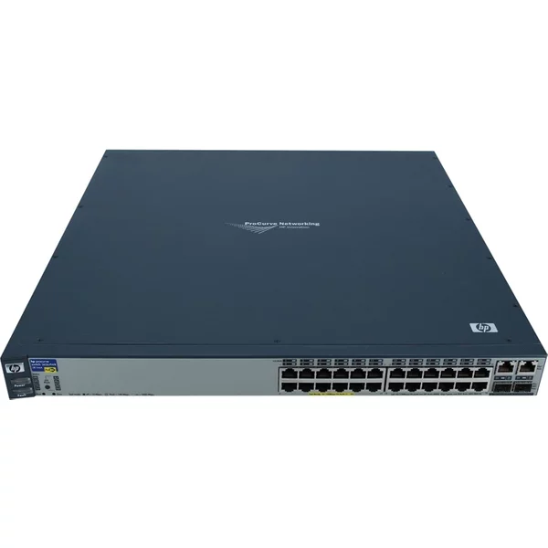 Hp J8164A#ABA | Procurve 2600 Series 2626-PWR 24 X 10/100Base-Tx RJ-45 Poe And 2 X 1Gbe RJ-45/SFP Dual-Personality Ports Layer 3 Managed Stackable Fast Ethernet Network Switch-image