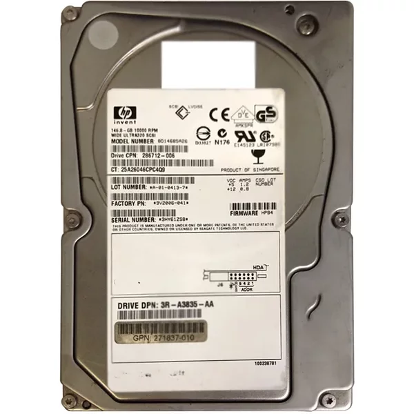 Seagate 9V2006-041 | 146GB 10000RPM Ultra 320 Scsi 3.5-Inch 8MB Cache Cheetah Hard Drive-image
