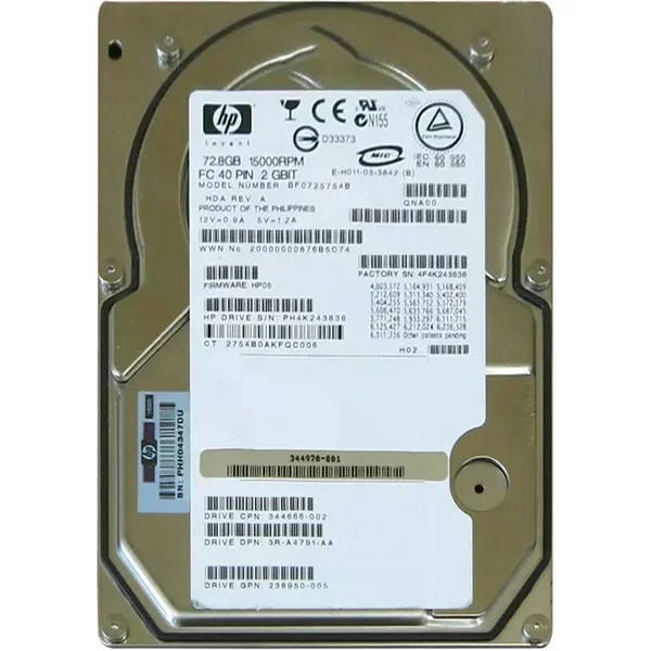 HP 238950-005 | 72GB 15000RPM Fibre Channel 2Gb/S Hot-Pluggable 3.5-Inch Hard Drive-image