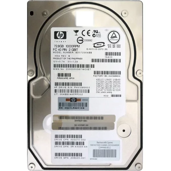 HP 287049-002 | 73GB 10000RPM Fibre Channel 2Gb/S Hot-Pluggable Dual Port 3.5-Inch Hard Drive-image