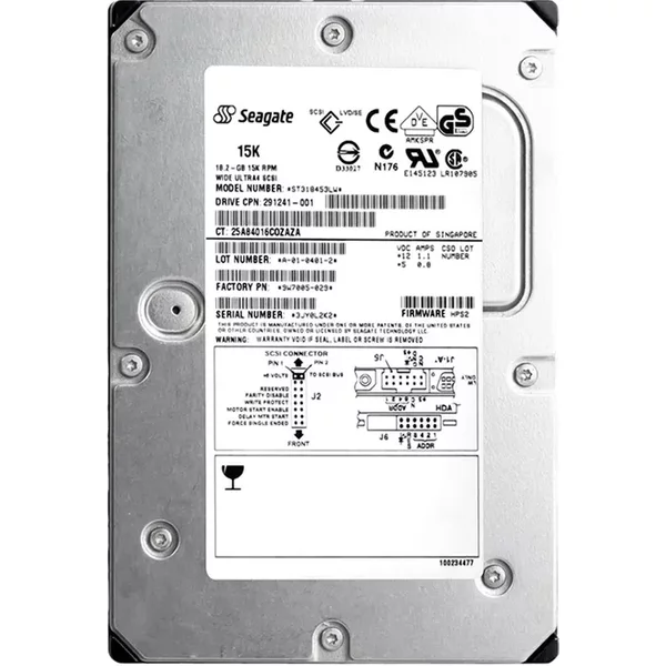 HP 291241-001 | 18.2GB 15000RPM Ultra-160 Scsi (Lvd) 68-Pin 3.5-Inch Hard Drive-image