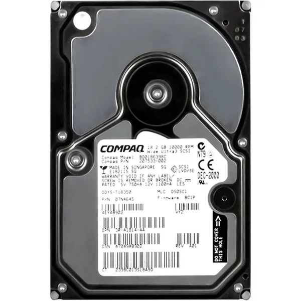 HP BD0186398C | 18.2GB 10000RPM Ultra160 Scsi Hot Swappable LVD 80-Pin 3.5-Inch Hard Drive-image