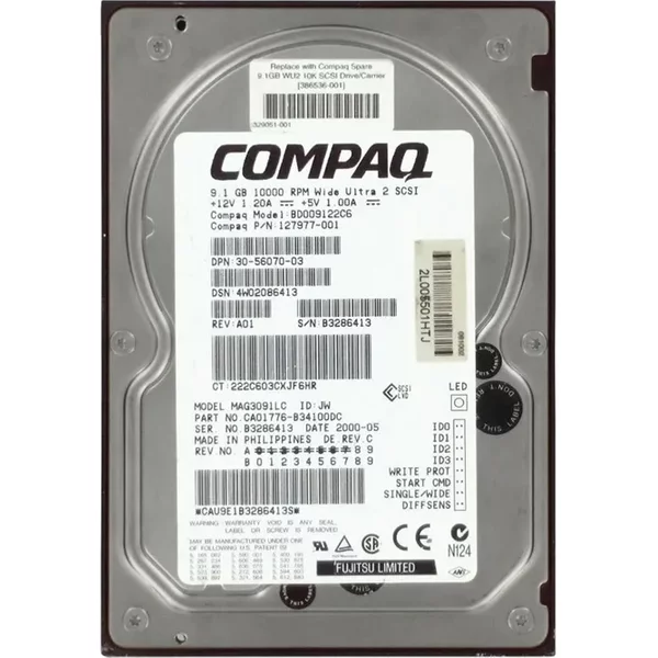 Fujitsu CA01776-B34100DC | 9.1GB 10000RPM Wide Ultra2 Scsi 1MB Cache 3.5-Inch Hard Drive-image
