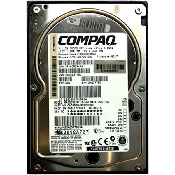 Fujitsu CA05668-B22200DC | 9.1GB 10000RPM Ultra160 Scsi 80-Pin 4MB Cache 3.5-Inch Hard Drive-image