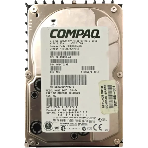 Fujitsu CA05904-B01100D9 | 18GB 10000RPM Ultra 160 Scsi 3.5-Inch 8MB Cache Hard Drive-image