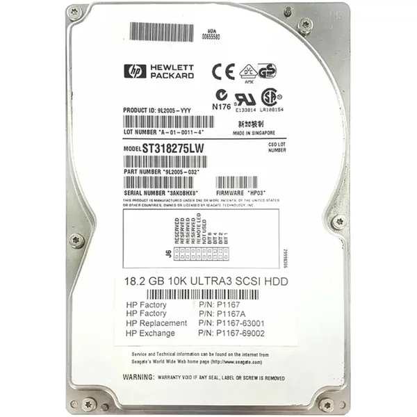 Seagate ST318275LW | 18GB 7200RPM Ultra2 Wide Scsi 3.5-Inch 1MB Cache Hard Drive-image