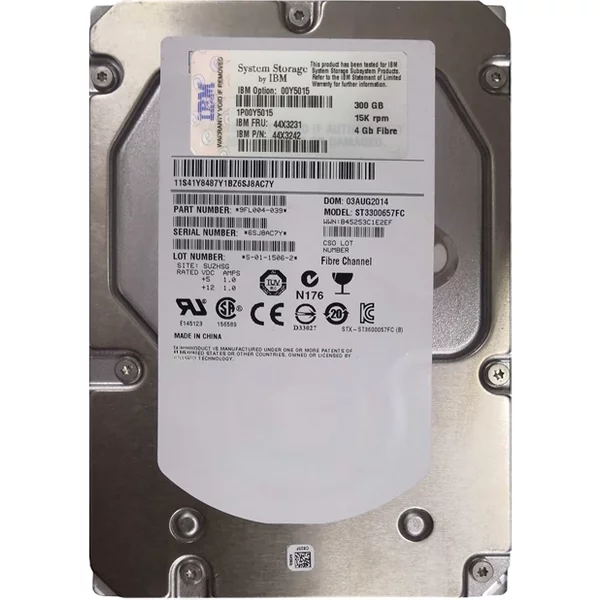 IBM 44X3231 | 300GB 15000RPM 4Gb/S Fibre Channel 3.5-Inch Hard Drive-image
