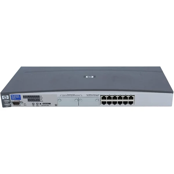 Hp J4817-69101 | Procurve 2300 Series 2312 12 X 10/100Base-Tx RJ-45 And 2 X Open Transceiver Ports Layer 2 Unmanaged Fast Ethernet Network Switch-image