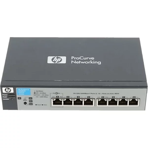 Hp J9449A | Officeconnect 1810 Series V1810-8G 8 X 10/100/1000Base-T RJ-45 Layer 2 Managed Gigabit Ethernet Network Switch-image