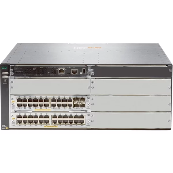 Hp JL003-61001 | 5400 Zl2 Series 5406R 44GT Poe+ / 4SFP+ V3 44 X RJ-45 Ports Poe+ 10/100/1000Base-T + 4 X Sfp+ Ports + 4 X Expansion Module Slots Layer 3 Managed Rack-Mountable Gigabit Ethernet Network Switch-image