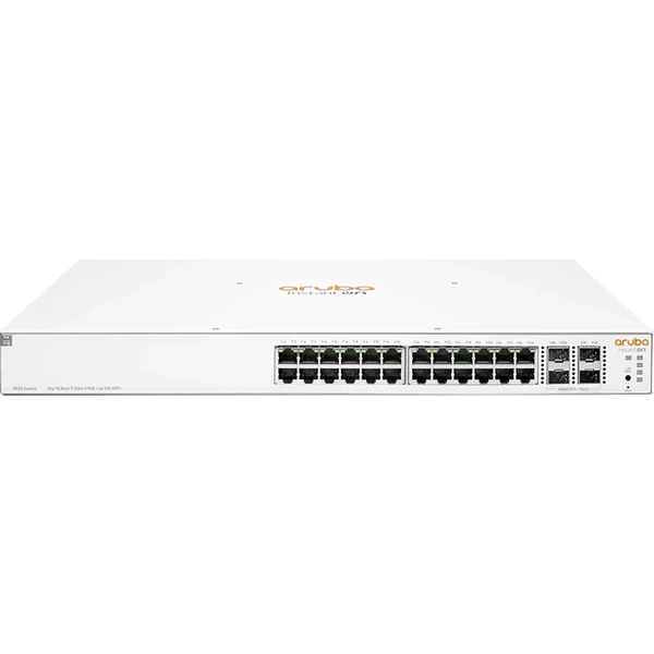 Hp JL683B | Aruba Instant On 1930 Series 1930-24G-Class4-Poe-4Sfp/Sfp+-195W 24 X 1000Base-T RJ-45 Class4 Poe And 4 X 10Gbe Sfp+ Ports Layer 3 Managed Gigabit Ethernet Network Switch-image