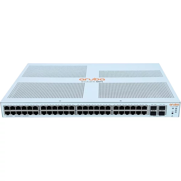 HP JL685A | Aruba Instant On 1930 Series 1930-48G-4SFP/SFP+ 48 x 1000Base-T RJ-45 and 4 x 10GbE SFP+ Ports Layer 3 Managed Gigabit Ethernet Network Switch