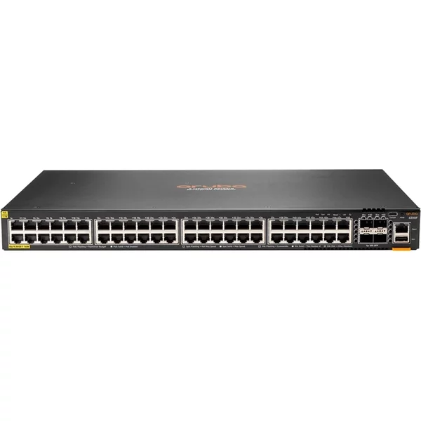 Hp JL728-61001 | Aruba Cx 6200 Series 6200F-48G-Class4-Poe-4Sfp+ (740W) 48 X 10/100/1000Base-T RJ-45 Poe+ And 4 X 10Gbe Sfp+ Ports Layer 3 Gigabit Managed Network Switch-image