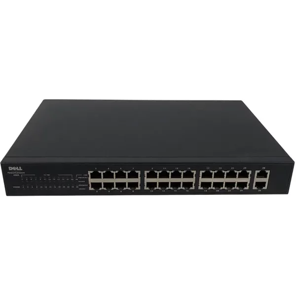 Dell 0TJ657 | Powerconnect 2300 Series 2324 24 X RJ-45 Ports 10/100Base-Tx + 2 X RJ-45 Ports Layer 3 Managed 1U Rack-Mountable Fast Ethernet Network Switch-image