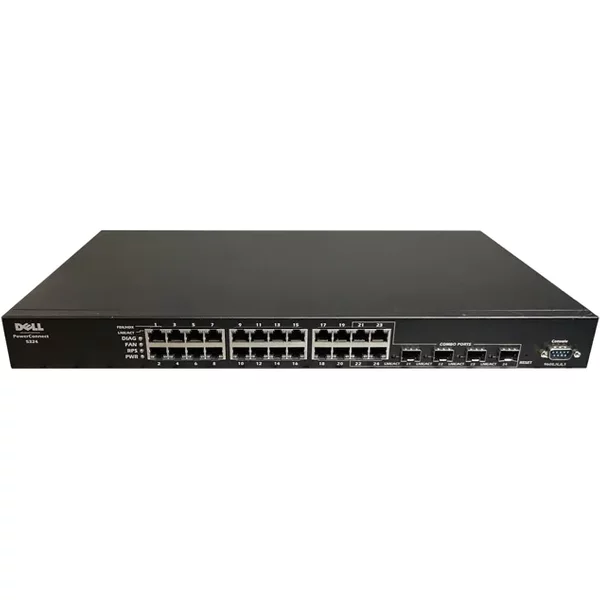 Dell 0UJ371 | Powerconnect 5324 24 X RJ-45 Ports 10/100/1000Base-T + 4 X Shared Sfp Ports Layer 2 Managed 1U Rack-Mountable Gigabit Ethernet Network Switch-image