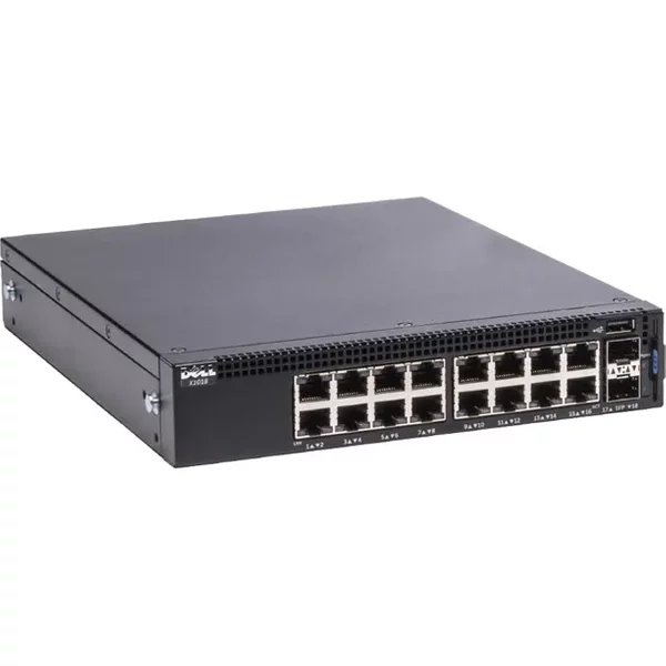 Dell 09PN0D | X-Series X1018 16 x 10/100/1000Base-T RJ-45 and 2 x SFP (mini-GBIC) Ports Layer 2 Managed Gigabit Ethernet Switch