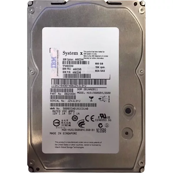 IBM 44W2245 | 600GB 15000RPM SAS 6Gb/S Hot Swappable 3.5-Inch Hard Drive-image