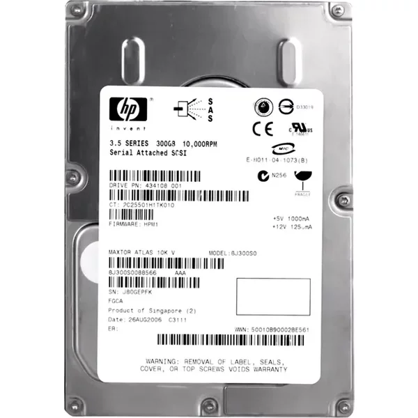 Maxtor 8J300S0 | Atlas 300GB 10000RPM SAS 3Gb/S 16MB Cache Low Profile 3.5-Inch Hard Drive-image