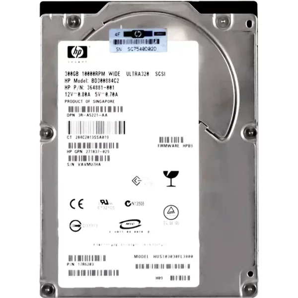 Hitachi HUS103030FL3800 | Ultrastar 10K300 Series 300GB 10000RPM Ultra-320 Scsi 68-Pin 8MB Cache 3.5-Inch Hard Drive-image