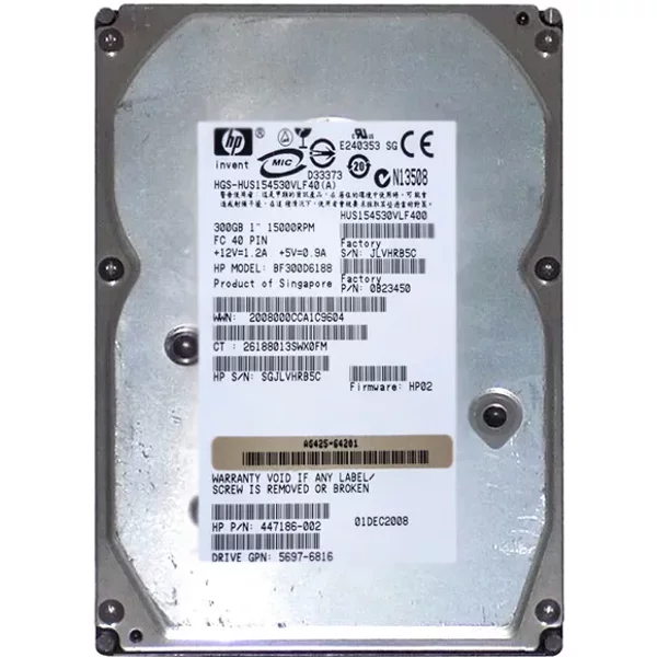 Hitachi HUS154530VLF400 | Ultrastar 15K450 Series 300GB 15000RPM Fibre Channel 4Gb/S 16MB Cache 3.5-Inch Hard Drive-image