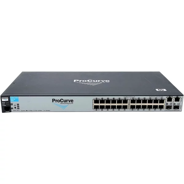 Hp J9085A | Procurve 2610 Series 2610-24 24 X RJ-45 Ports 10/100Base-Tx + 2 X RJ-45 Ge Ports + 2 X Sfp (Minigbic) Ports Layer 2 Managed Rack-Mountable Fast Ethernet Network Switch-image