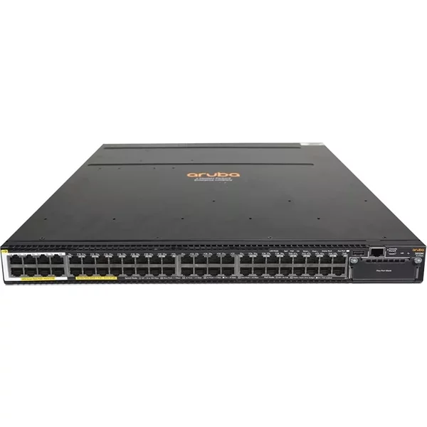 HP JL076A | Aruba 3810 Series 3810M 40G 8 HPE Smart Rate PoE+ 1‑slot 40 x 10/100/1000Base-T RJ-45 PoE+ and 8 x Multi-Gigabit RJ-45 and 1 x Expansion Module Slot Layer 3 Managed Gigabit Ethernet Network Switch