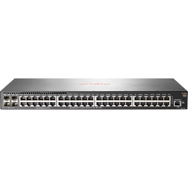 HP JL260-61001 | Aruba 2930F Series 2930F 48G 4SFP 48 x RJ-45 10/100/1000Base-T and 4 x SFP Ports Layer 3 Managed Gigabit Ethernet Network Switch