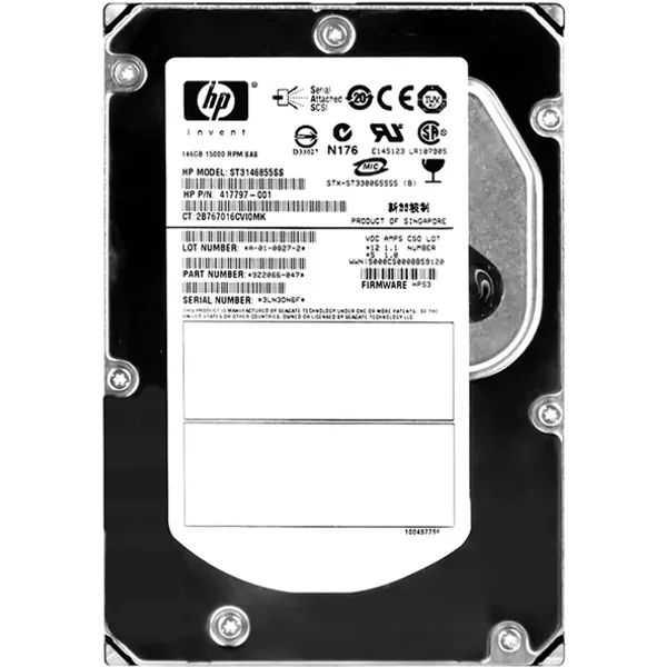 Seagate 9Z2066-047 | Cheetah 15K.5 Series 146.8GB 15000RPM SAS 3Gb/S 16MB Cache (Ce) 3.5-Inch Hard Drive-image
