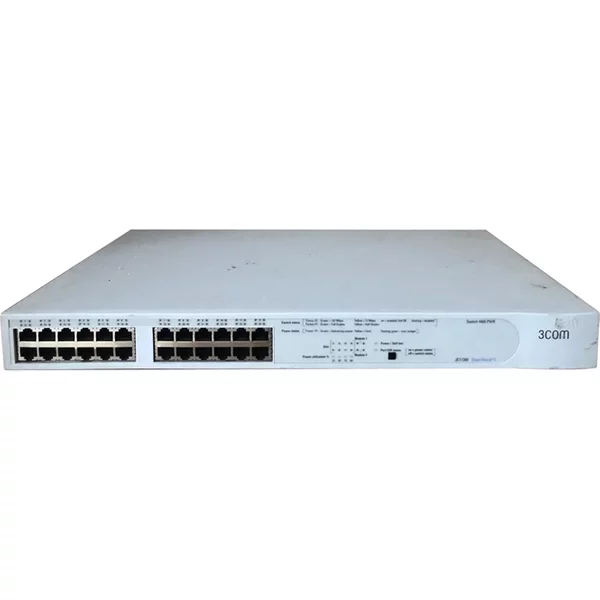 3Com 3C17205 | Superstack 3 4400 Pwr 24 X RJ-45 Ports Poe 10/100Base-Tx Layer 2 Managed Rack-Mountable Fast Ethernet Network Switch-image
