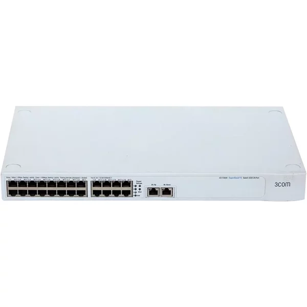 3Com 3C17300A-US | 4200 26-Port Ethernet Switch 24 X 10/100Base-Tx Lan, 2 X 10/100/1000Base-T Managed Switch-image