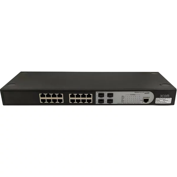 3Com 3CBLSG16-US | Baseline 2916-SFP Plus Managed Ethernet Switch 16 X 10/100/1000Base-T Lan 4 X Sfp (Mini-Gbic) Managed Ethernet Switch-image