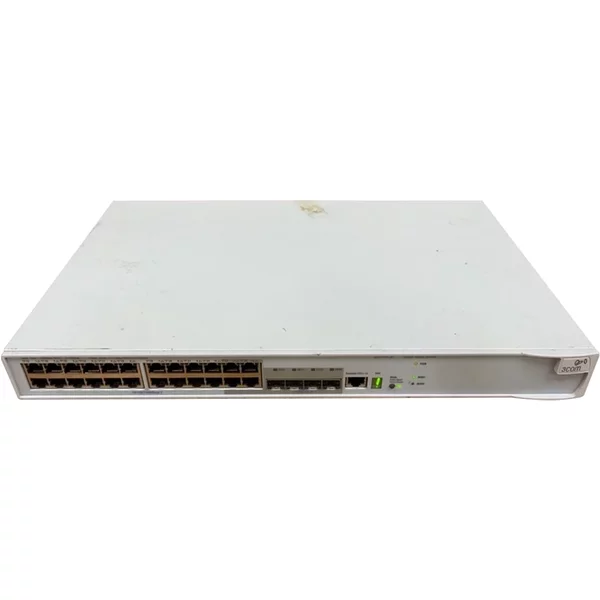 3Com 3CR17761-91-UK | 4500G 24 X RJ-45 Ports 10/100/1000Base-T + 4 X Combo Sfp Ports + 4 X Sfp+ Ports Layer 3 Managed Rack-Mountable Gigabit Ethernet Network Switch-image